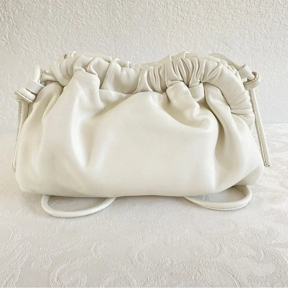 Mansur Gavriel white mini Cloud leather clutch bag - Picture 6 of 16